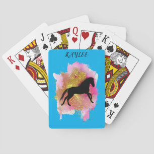 ÉCLAIRAGE DES CARTES DE JEU CHEVAUX PERSONNALISÉES