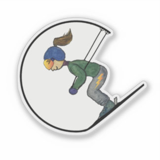 Éclairage Quad Skier - Sticker