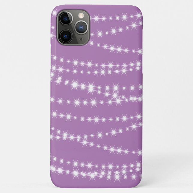 Éclairages de chaîne sur le coque iphone lilas (Dos)