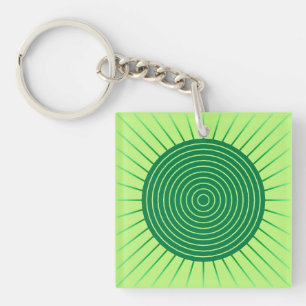 Éclat de soleil géométrique moderne - Vert émeraud