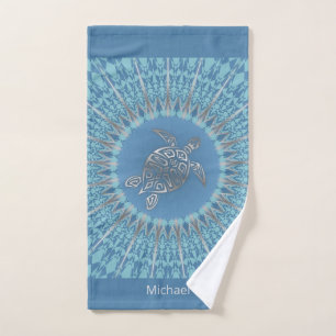 "Éclat de Tortue d'Argent" Mandala Tropical