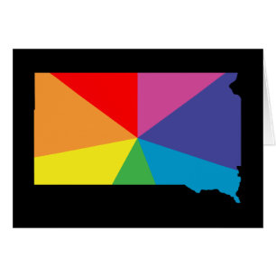 éclatement de la couleur du dakota sud