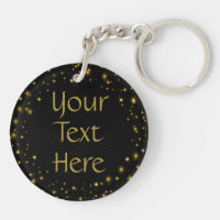 Éclats d'or sur le texte personnalisé noir