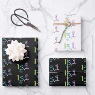 Eclectic 13,1 Faltblätter für Marathon-Wrapping-Pa Geschenkpapier Set