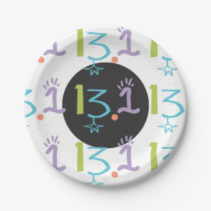 Eclectic 13,1 Halbmarathon Themenpapierplatte Pappteller