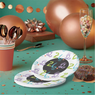 Eclectic 26.2 Marathon Party liefert Papierplatte Pappteller
