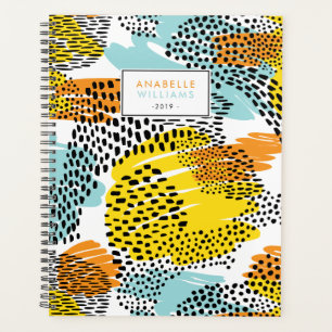 Eclectic Animal Print Personalisiert Planer