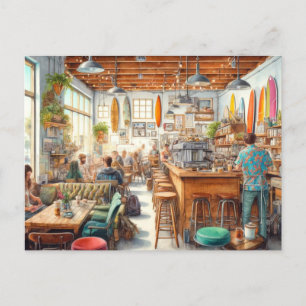 Eclectic Café Al Porto Tasse San Diego Postkarte