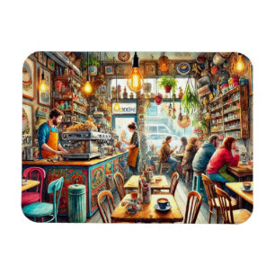 Eclectic Café in Melbourne Tasse Magnet