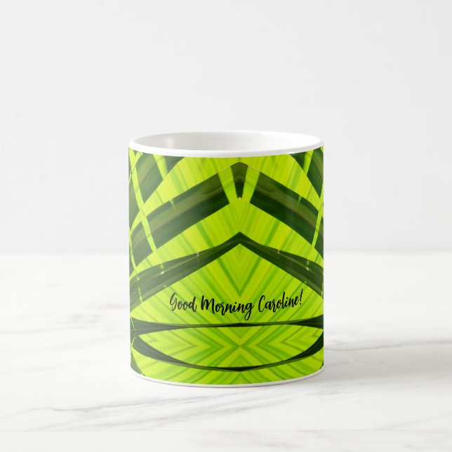 Eclectic Emerald Green Foliage Kaffeetasse (Mittel)