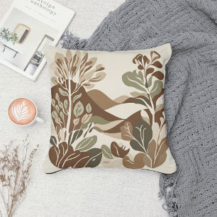 Eclectic Natural Terracotta Boho Rustikal Kissen