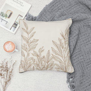 Eclectic Natural Terracotta Wildblume Boho Rustika Kissen