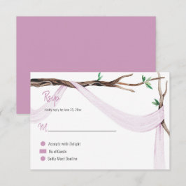 Eclectic Romance Treff Branch Lilac Gauze UAWG RSVP Karte