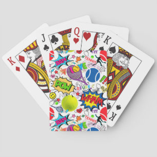 😍 🤩 Eclectic tennis 🎾 Muster Spielkarten