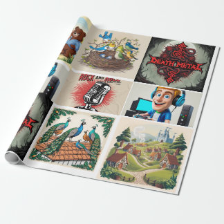 "Eclectic Wrapping Paper Collection Geschenkpapier