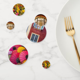 Eclectique Parapluie fleur Table Confetti