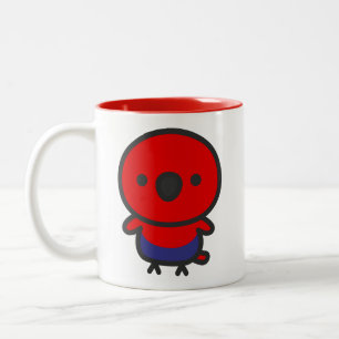 Eclectus-Papagei / Weiblich Zweifarbige Tasse
