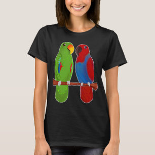 Eclectus Parrot Adorable Couple Birds Niedlich Zei T-Shirt