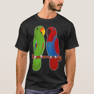 Eclectus Parrot Adorable Couple Birds Niedlich Zei T-Shirt