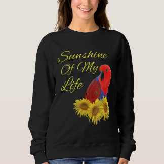 Eclectus Parrot Female Sonnenblume Sweatshirt