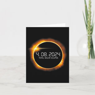 Eclipse 2024 April 8 Totalität Männer Frauen Kinde Karte