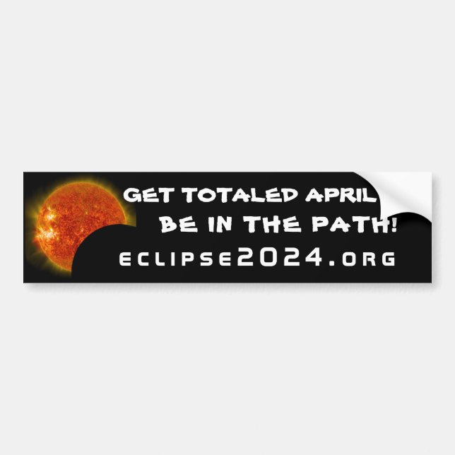 Eclipse 2024 Autoaufkleber (Vorne)