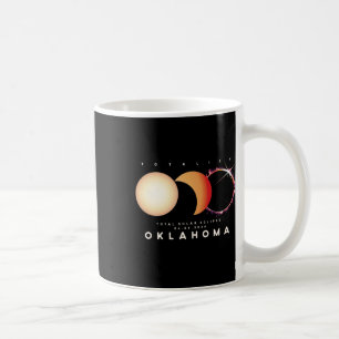 Eclipse 2024 Oklahoma Total Eclipse Astronomie Gra Kaffeetasse