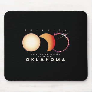 Eclipse 2024 Oklahoma Total Eclipse Astronomie Gra Mousepad