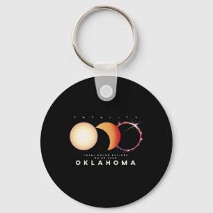 Eclipse 2024 Oklahoma Total Eclipse Astronomie Gra Schlüsselanhänger