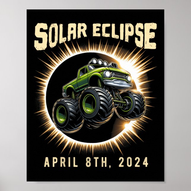 Eclipse 2024 Shirt Insgesamt Eclipse 8. April 2024 Poster (Vorne)