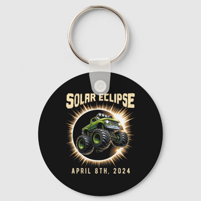 Eclipse 2024 Shirt Insgesamt Eclipse 8. April 2024 Schlüsselanhänger (Vorderseite)