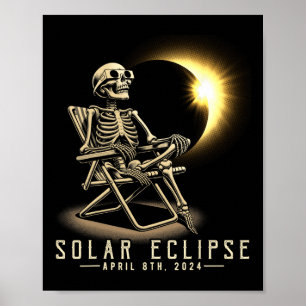 Eclipse 2024 Shirt Total Eclipse 8. April 2024 Sk Poster