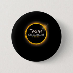 Eclipse 2024 Shirt Total Solar Eclipse Staat Texas Button