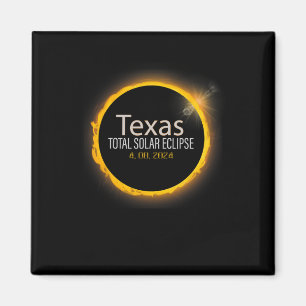 Eclipse 2024 Shirt Total Solar Eclipse Staat Texas Magnet
