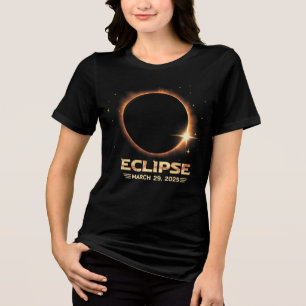 Eclipse 2025 Cool Astronomie-Liebhaber Solar Eclip Tri-Blend Shirt