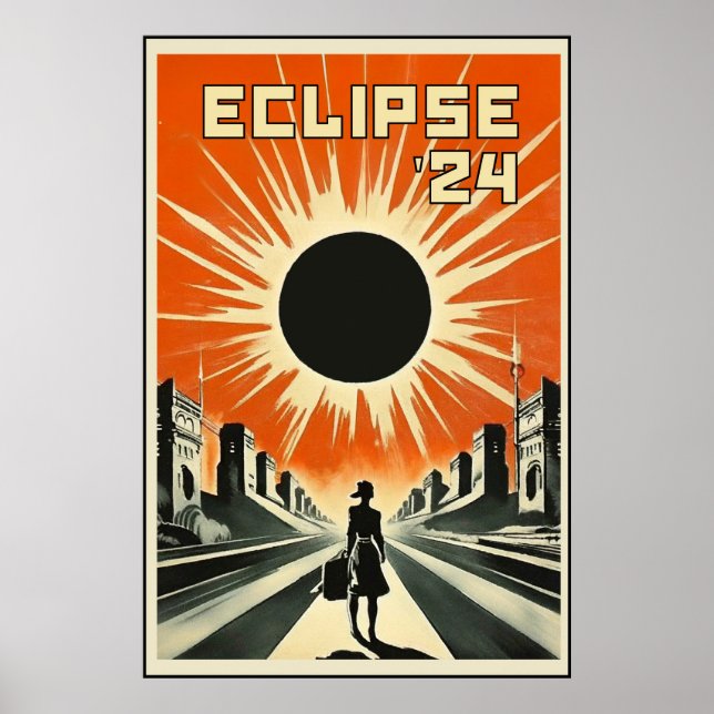 Eclipse '24 Propaganda Girl Poster (Vorne)