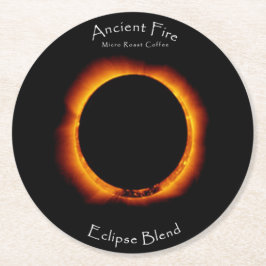 Eclipse Blend Ancient Fire Coffee Runder Pappuntersetzer