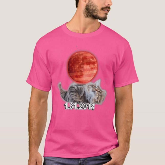 Eclipse Cat Shirt Lunar Eclipse Astronomie Geschen (Vorderseite)