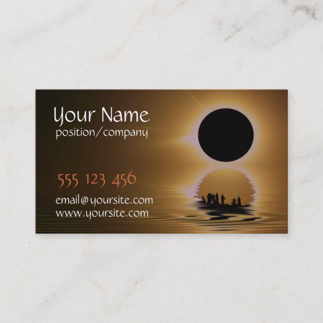 Eclipse Chaser Business Card Visitenkarte (Vorderseite)