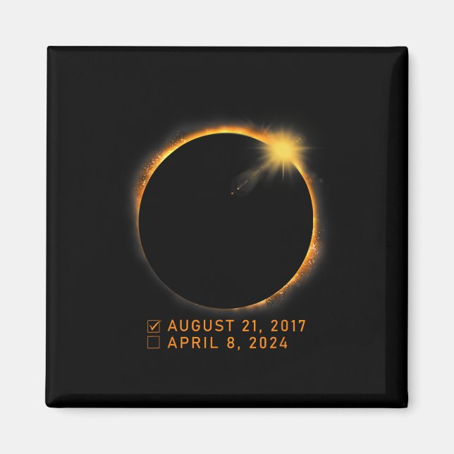 Eclipse Checklist Total Solar Eclipse 8. April 202 Magnet (Vorne)