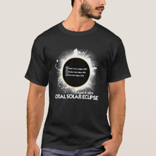 Eclipse Checklist Total Solar Eclipse 8. April 202 T-Shirt