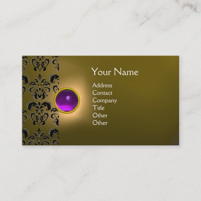 ECLIPSE DAMASK GEM MONOGRAM VISITENKARTE (Vorderseite)