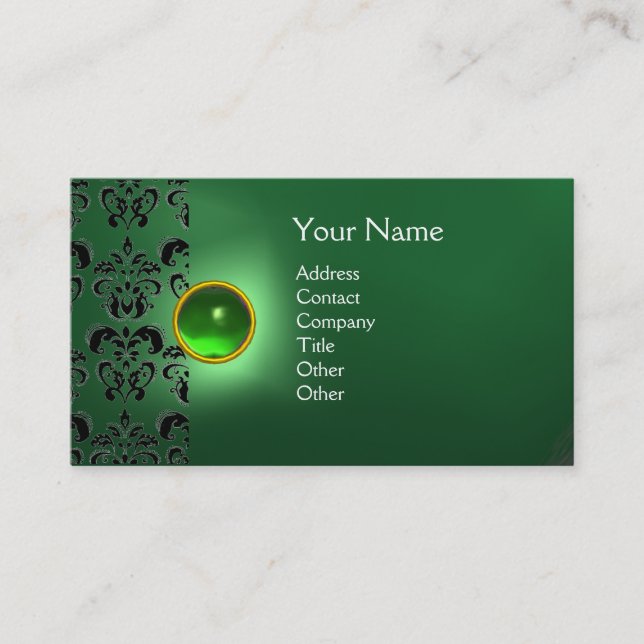 ECLIPSE DAMASK GEM MONOGRAM VISITENKARTE (Vorderseite)