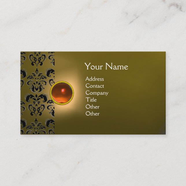 ECLIPSE DAMASK GEM MONOGRAM VISITENKARTE (Vorderseite)