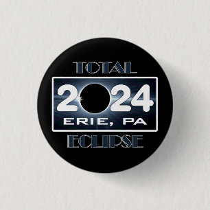 Eclipse Erie PA 2024 Totalweg Button