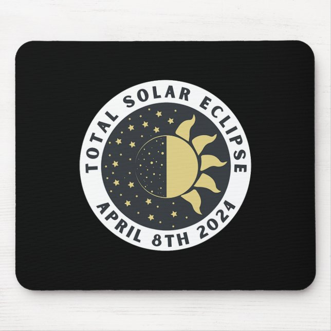 Eclipse - Gesamtsolares Eclipse - Stand 2024 Mousepad (Vorne)
