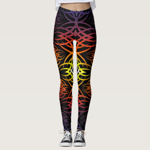 Eclipse-Hintergrundbild ( Regenbogen ) Leggings