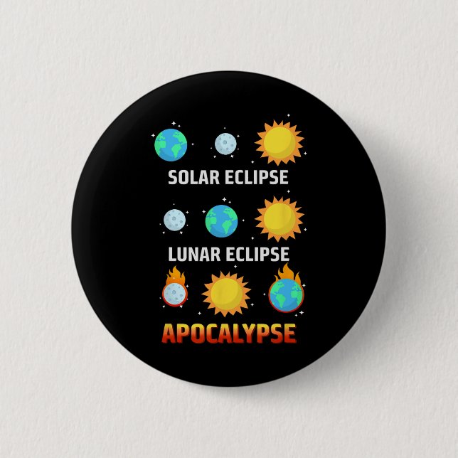 Eclipse Lunar Eclipse Apokalypse Button (Vorderseite)
