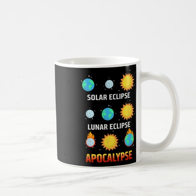 Eclipse Lunar Eclipse Apokalypse Kaffeetasse (Rechts)