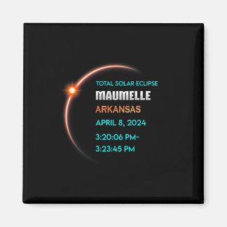 Eclipse Maumelle Arkansas Total Solar Eclipse 2024 Magnet
